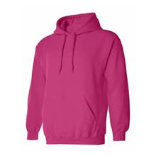 Plain Fleece Hoodie for Unisex- Hot Pink