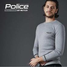 Police F529 Bodysize Round Neck Full Cotton T-Shirt - Grey