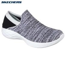 Skechers White/Black YOU Slip On Shoes For Women - 14951-WBK