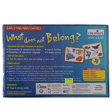 Creative Educational Aids What Does Not Belong Card Game - Multicolored