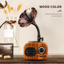 Retro Wood Portable Mini Bluetooth Speaker Wireless