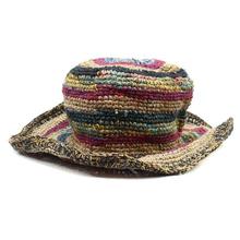 Multicolored Stripe Round Hat (Unisex)