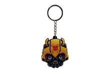 Yellow/Black Rubber Transformer Keychain (A)