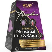 WOW Reusable Menstrual Cup & Cleansing Wash - (Size Large) - 100%