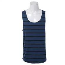 Lugaz Striped Tank Top For Men-Blue/Black