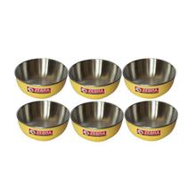 Zebra Set Of 3 Yellow Stainless Steel Bowls - 135202