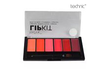 Technic Lip Kit- Tropicana (Mix-Palette Of 6  Different Colors)