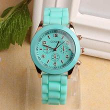 FashionieStore Ladies wristwatch Unisex Silicone Rubber Quartz Analog Sports Women Wrist Watch Blue