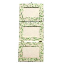 Beige/Green 3 Layered Leaf Printed Photo Frame