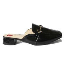 Black Slip On Mules For Women