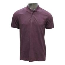 Maroon Solid Short Sleeve Polo T-Shirt For Men