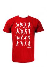 Wosa -FORTNITE ALL CHARACTERS Red Printed T-shirt For Men