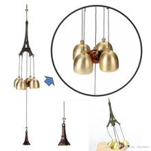 1PC Paris Tower Metal Tubes Bells Windchime Outdoor Wind Chimes Living Yard Garden Home Hanging Decoration Ornaments KN 051