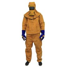 Set Of 3 Leather Welding Suit With Helmet And Gloves