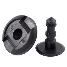 40 Pcs Bumper Clip: 20 Pcs 8Mm Panel Clips Plastic Rivet Black & 20 Pcs Lock Push Screw Pin Clips