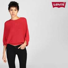 Levi's Scarlet Red Styled Tee T-Shirt For Women - (57976-0001)