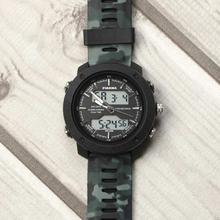 Piaoma Green/Black Camouflage Sports Watch For Men