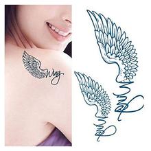 Lucky Angle Wings Tattoo Stickers Temporary Tattoos