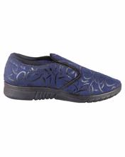 Shikhar Men's Blue Printed Slip On Loafers