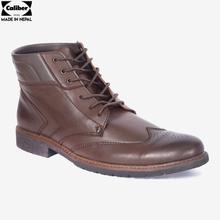 Caliber Coffee Lace Up Boots For Men (1115C)