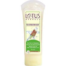 Lotus Herbals Teatreewash Tea Tree and Cinnamon Anti-Acne Oil Control Face Wash, 120g-LHR065120