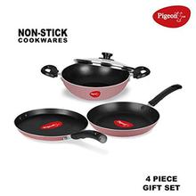 Pigeon by Stovekraft Basics Aluminium Nonstick Cookware Set,