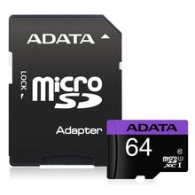 Adata Micro SD Memory Card Premium (Support Full HD, V10, A1, Micro SDXC UHS-I Class 10, Up6 to 100MB/s Speed)