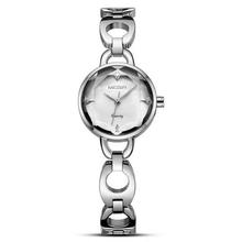 Megir Watch Lady's Fashionable Light Luxury Cut Face Watch Hollow Strap Quartz Watch 4173L