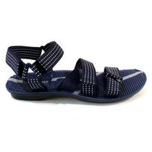 Shikhar Shoes Navy Blue/White Casual Sandals For Men - 5003