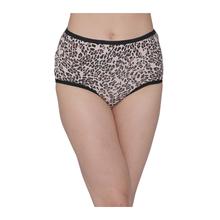 Women's Cotton High Waist Animal Print Hipster Panty Free Size