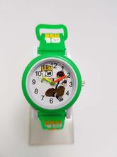 Ben10 Rubber Strap Analog Watch with Sticker Book For Kids - Black