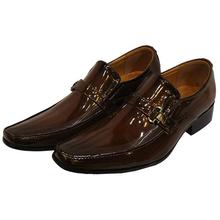 Shiny Chocolate Brown Leather Shoes LP-10