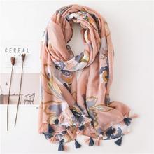 Korean Style Sun Protection Premium Printed Scarves For