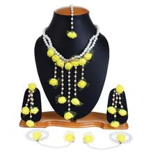 YouBella Jewellery Set for Women Floret Gota Patti Necklace, Earrings,