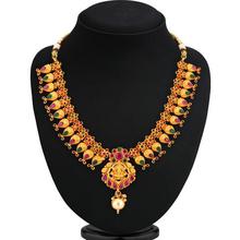 Sukkhi Cluster Lakshmi Gold Plated Necklace Set For Women