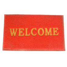 Red Welcome Printed Door Mat