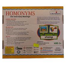 Creative Educational Aids Homonyms One Word Many Meanings Puzzle Game- Multicolored