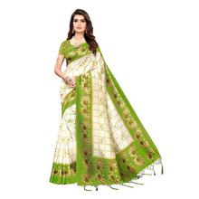 PISARA Women's Banarasi Art Silk Saree With Blouse Piece