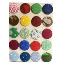 Round Patch Designed Lokta Paper Notebook - Multicolored