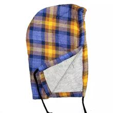 Yellow/Blue Winter Check Shirt Double Layer For Men