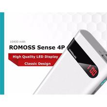 Aafno Pasal ROMOSS Sense 4P External Battery 10400mAh LCD Screen Power Bank