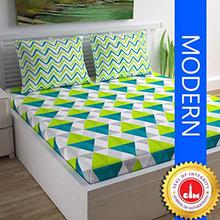 Divine Casa 100% Cotton Geometric Print Mix N Match Bedsheet