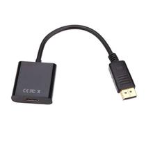 Display Port DP To HDMI Male To Male Display Port Cable Cord Adapter Converter - Black