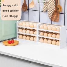 3 Tier Egg Holder Rack Egg Storage Rack Egg Organizer for Refrigerator for Kitchen for Countertop, Hold 30 Eggs