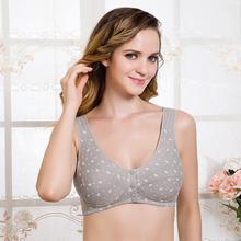 Cotton Wire Free Maternity Bra Tops Breastfeeding Front 3 Buttons Comfort Pregnant Feeding Nursing Bras