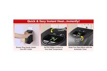 Mini Handy Heater 400-Watts with LED Display