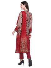 Stylee Lifestyle Maroon Cotton Printed Dress Material