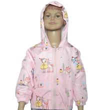 Printed Pink Hoodie Windcheater For Girls (WC4)