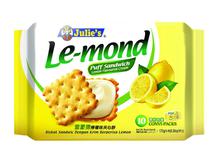 Julie's Le-mond Lemon Sandwich Biscuit, 170gm