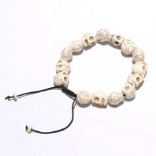 White Skull Designed Unisex Bracelet